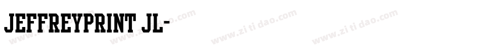 JeffreyPrint JL字体转换